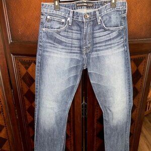 Big Star Men's Slim Fit Mid Rise Bootcut Jeans Size 33L Blue Denim